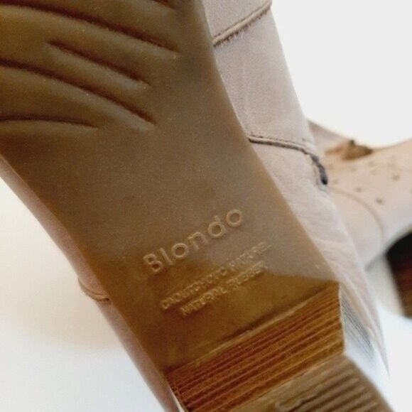 BLONDO Aquaprotect Strappy Mary Jane Cream Heels Sz 9 M - Picture 15 of 15